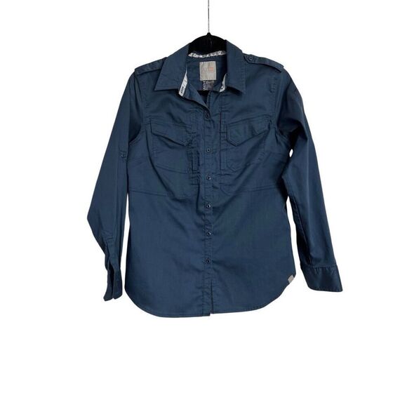 5.11 Tactical Shirt Womens Size Small Navy Blue Button-Down NWOT EMS Police - Picture 1 of 11